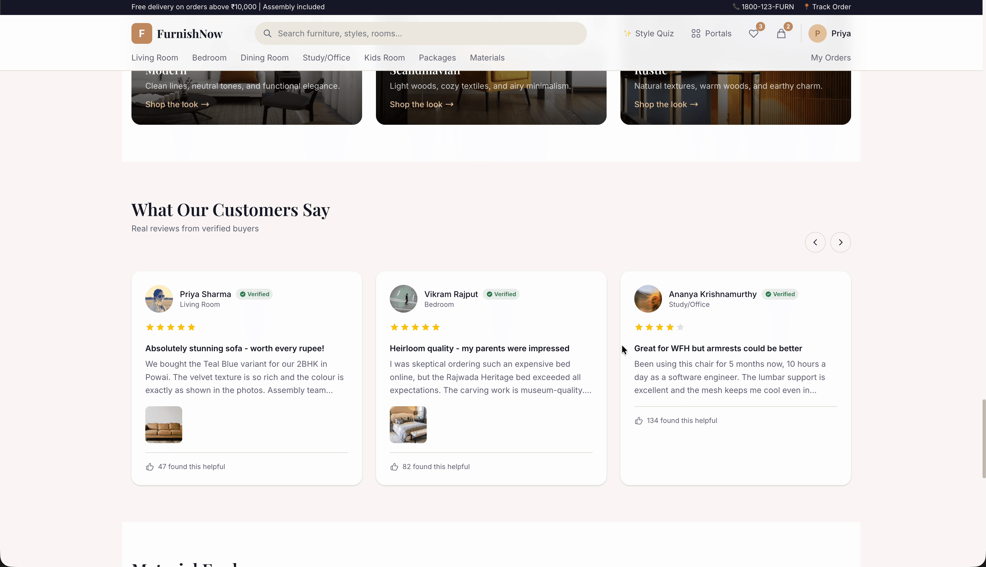 FurnishNow customer reviews — verified reviews with photos, ratings, and helpful votes